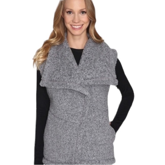 LUCY Hatha Sherpa Fleece Vest Beige Cream Women's Size M - Picture 16 of 16